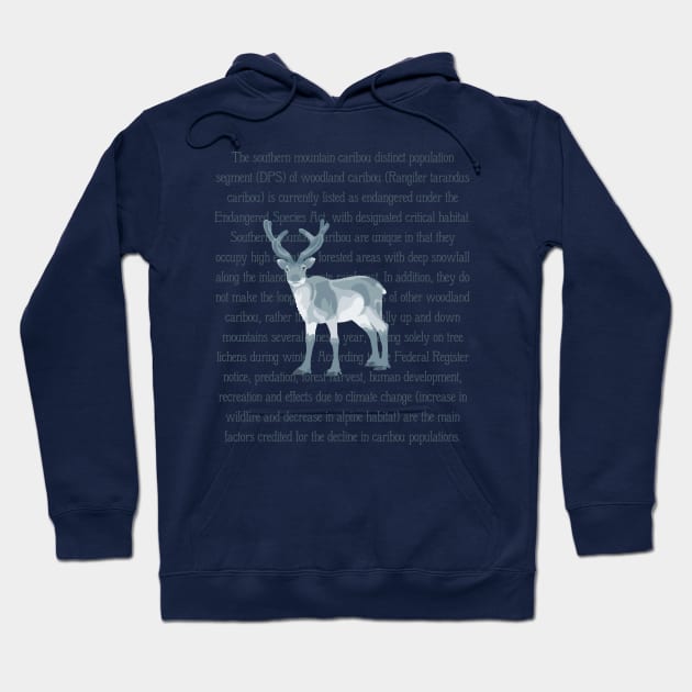 Caribou Information Hoodie by Slightly Unhinged